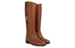 GUCCI Leather Knee high Boots Women"s Brown