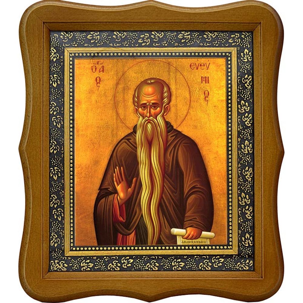 Евфимий Великий преподобный иеромонах. Икона на холсте.