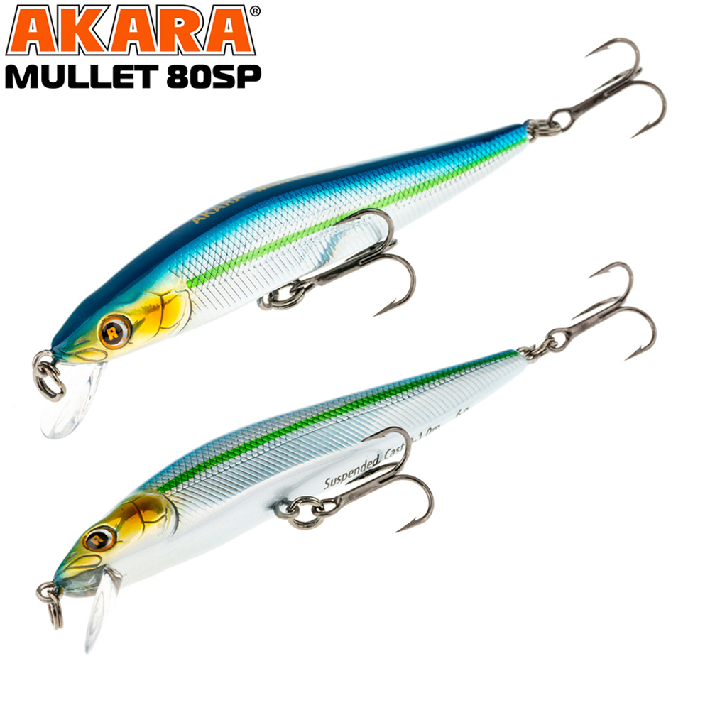 Воблер Akara Mullet 80SP 6,0 гр. (3/14 oz 3,1 in) A81