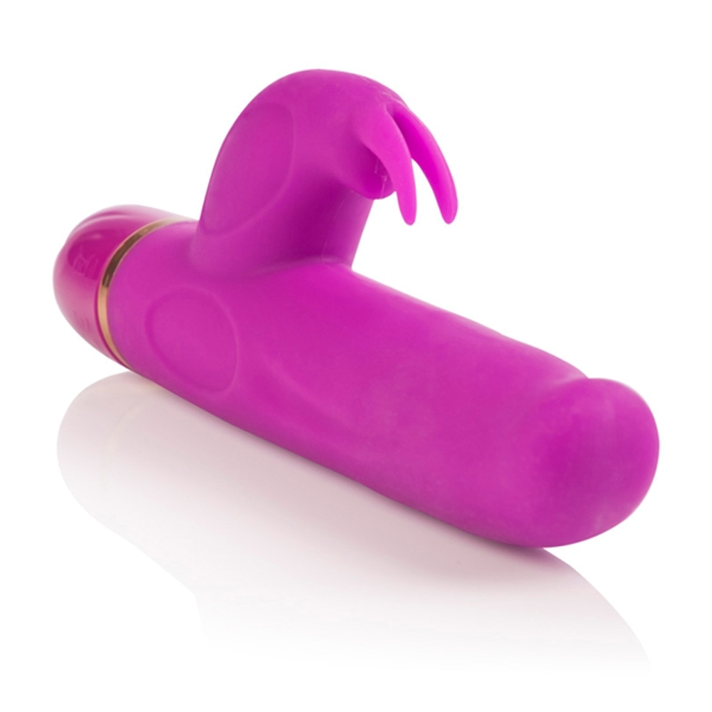 Лиловый вибратор с клиторальной стимуляцией ENTINCE BELLE