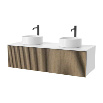 Тумба для ванной комнаты ЗОВ Кито под столешницу белый/тростник 120