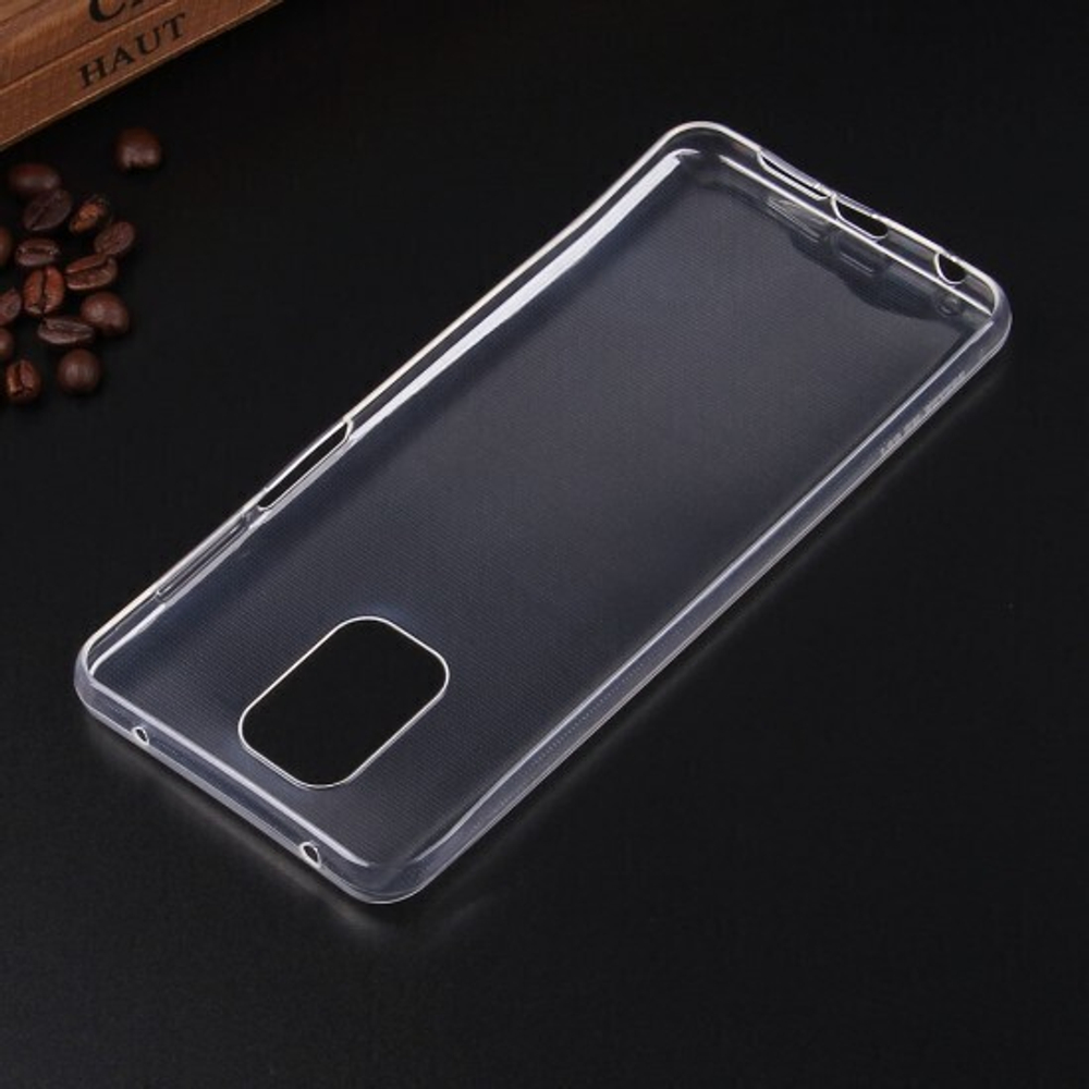 Силиконовый чехол для Xiaomi Redmi Note 9 Pro, 1 мм, 008291-1 Прозрачный