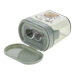 Точилка "Капибара" с контейнером, 2 отверстия, 4 цвета микс (Комплект 24шт.)