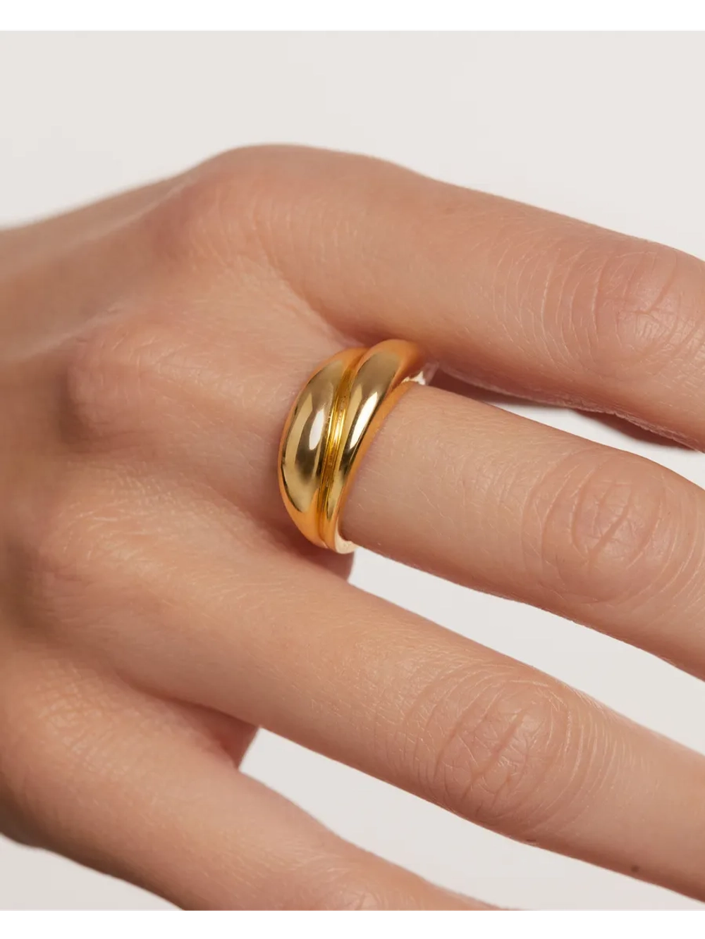 Кольцо Desire серебро 925 пробы покрытое золотом