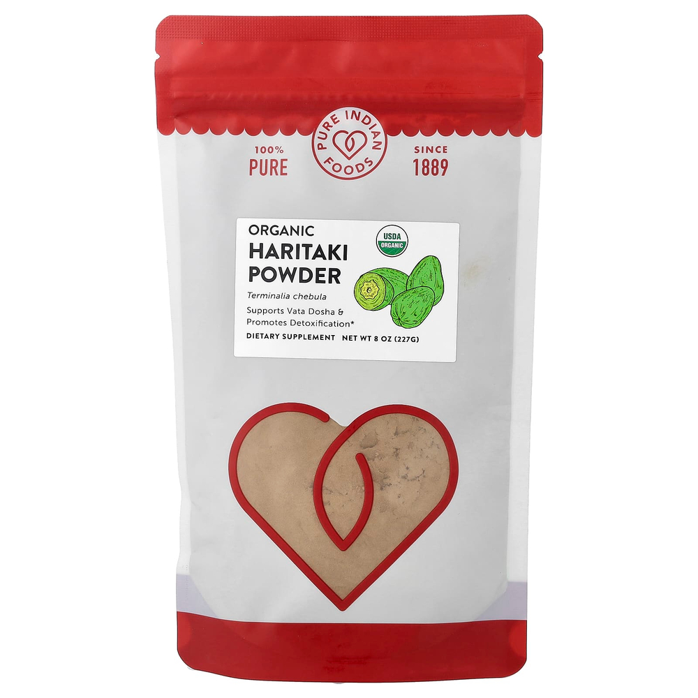 Pure Indian Foods, Органический порошок харитаки, 227 г (8 унций)