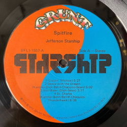 Винтажная виниловая пластинка LP Jefferson Starship Spitfire (USA 1976)