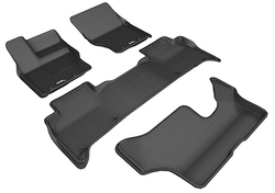 Коврики салона Sotra 3D Lux для Land Rover Discovery 5 2017- (3 ряда сид.) черные. Арт. ST 74-00697