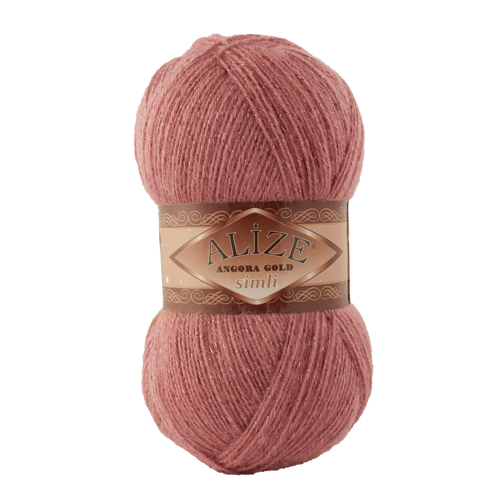 Пряжа Angora Gold Simli, 100 г, 500м, 20%шерcть,75%акрил,5% металлик (цена за 1 шт)