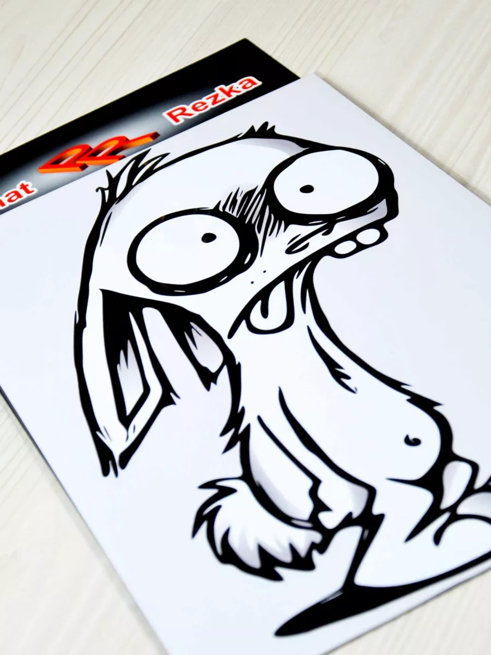 Наклейка - Чумной зайка