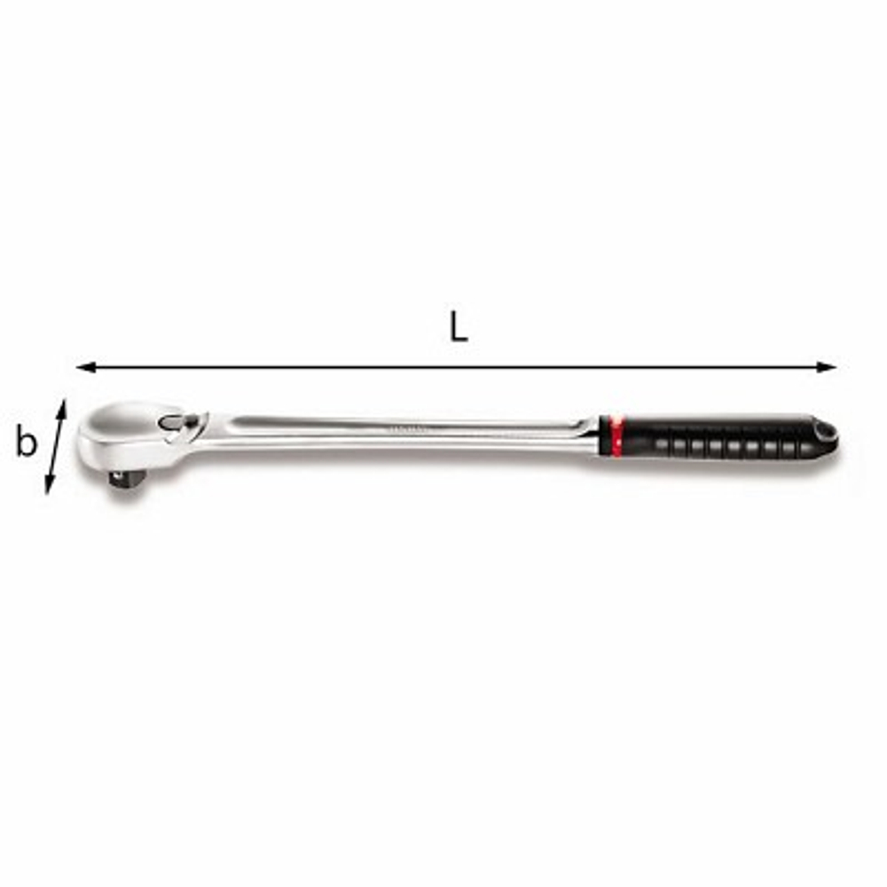 237 B 3/4  Трещотка со скрытым механизмом 3/4", 120 зубьев, длина 510 мм, USAG (Италия)