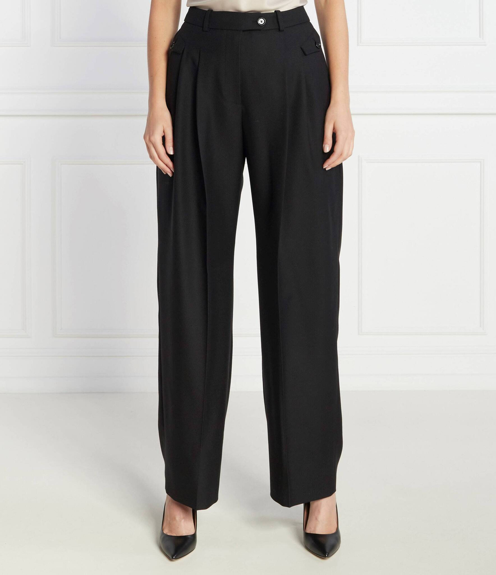 Хлопковые штаны Toftcira BOSS BLACK - черный(50510145)