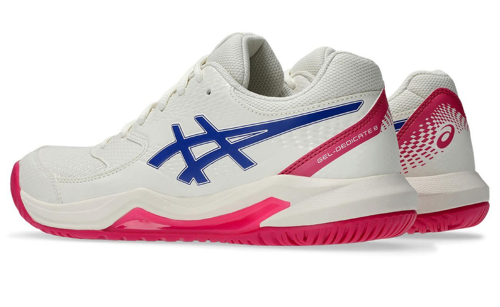 Женские Кроссовки теннисные Asics Gel-Dedicate 8 - кремовый/темный кобальт