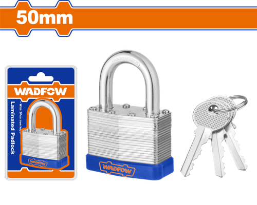 Замок навесной ламинированный 50 мм (12/36) WADFOW WPDL450