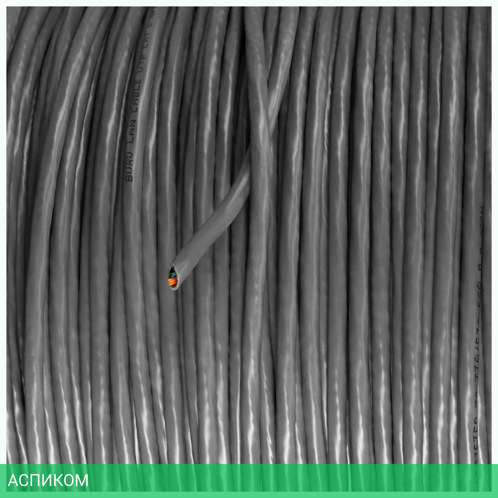 Кабель сетевой Buro UTP4 cat6 305м серый (BU-COP-052)