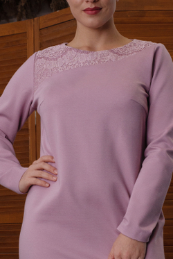 Трикотажное платье 3061АЕа, Пудровый #234П053061АЕа