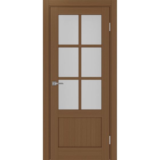 Купить Межкомнатная дверь экошпон Турин 541ПФ.2221 орех остеклённая