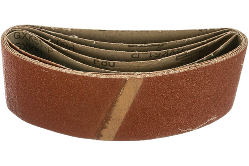 Лента шлифовальная бесконечная СТАНДАРТ на тканевой основе (5 шт; 75х533 мм; P80) для ЛШМ Зубр 35342-080