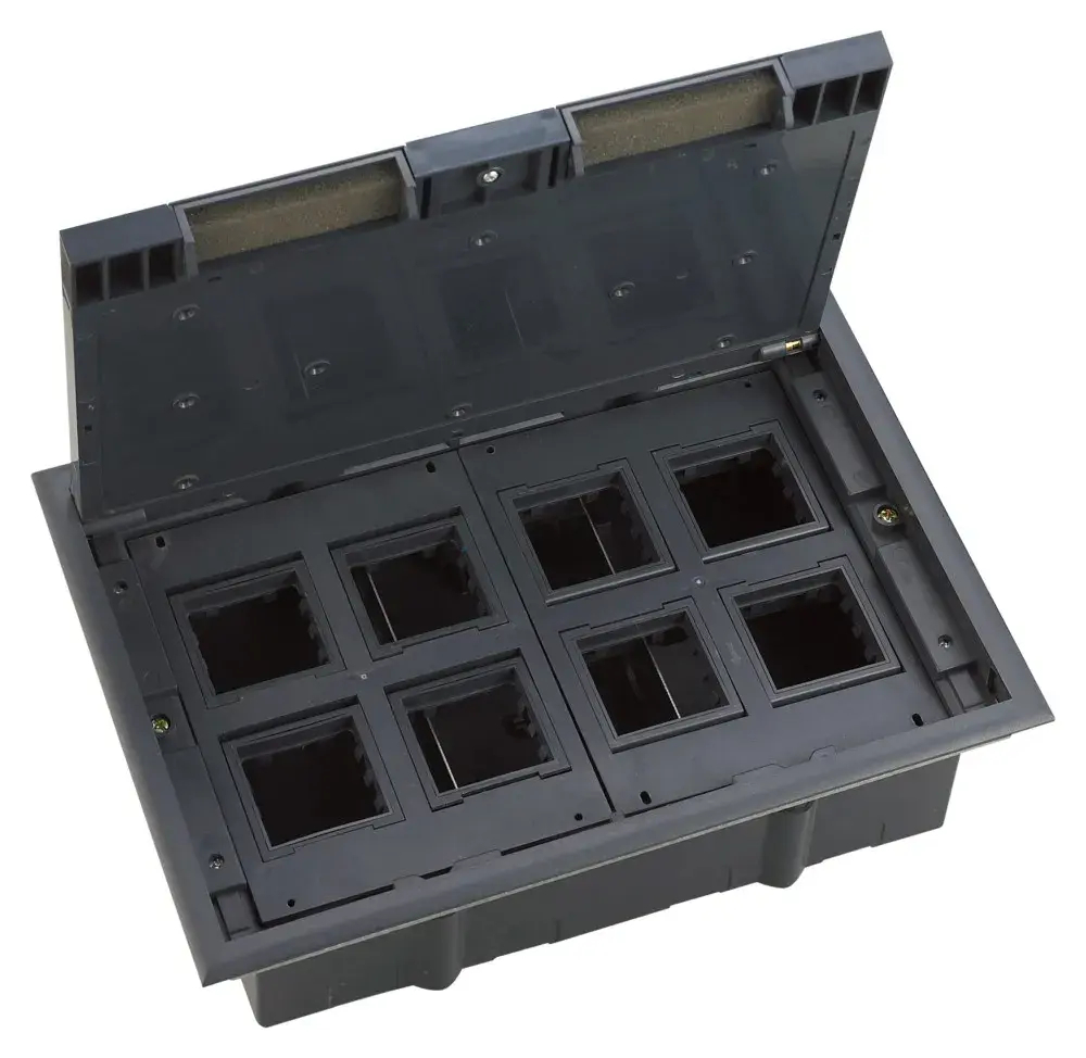 MultiDesk Люк на 16 модулей IP40 для фальшпола с монтажной коробкой, тип MDK10