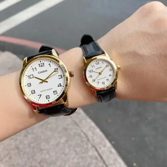 Парные часы Casio Standard: MTP-V001GL-7BUDF и LTP-V001GL-7BUDF