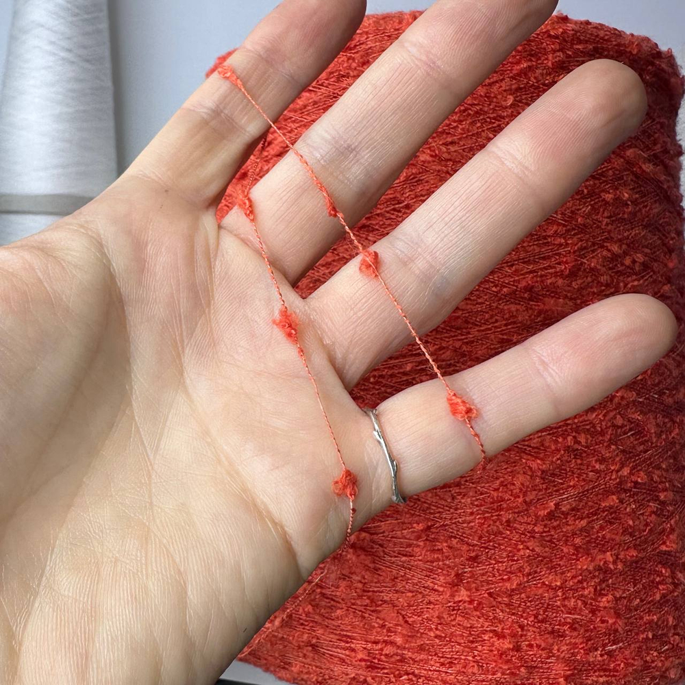 LOUNGE - Lineapiu; 76% вискоза, 23% п/а, 1% эластан; 800м/100гр; col.B6652 Cera, цвет: оранжевый; S921