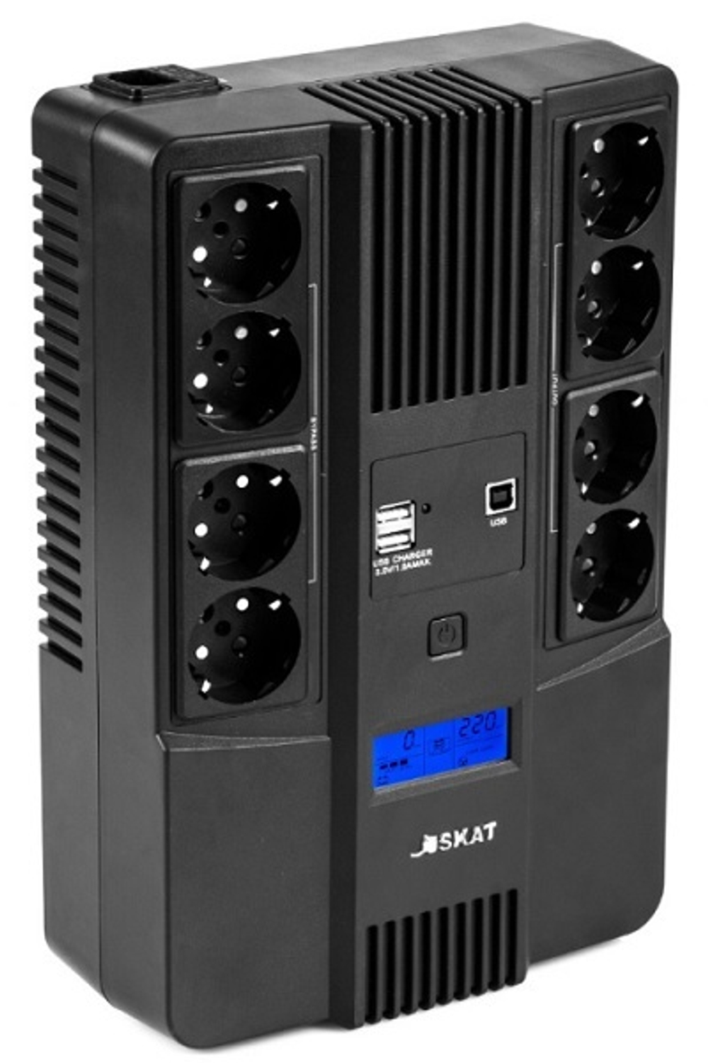 Источник бесперебойного питания  Бастион SKAT-UPS 800-AID-IN-1x9-8