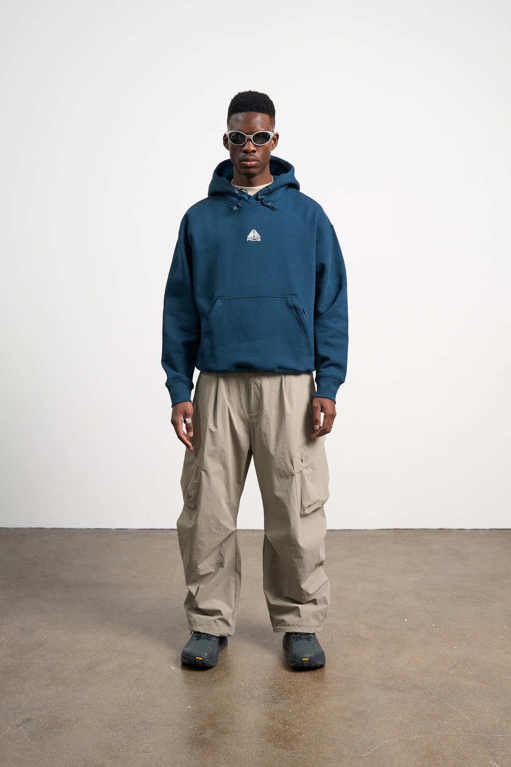 Брюки Nothomme Blue Outdoor Water-Repellent Adjustable Cargo Pants "Grey Khaki"