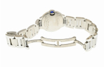 CARTIER Blue Balloon Collection Quartz Movement Women"s Watch Watch 28mm Silver Dial Stainless Steel Watchband