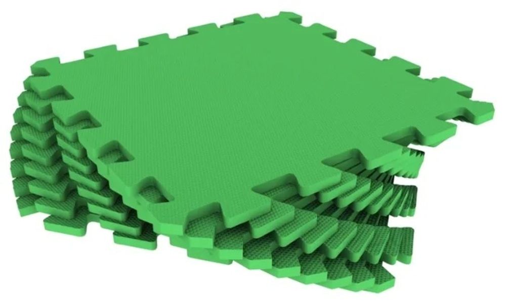 Мягкий пол разноцветный 30*30(см) 1(м2) с кромками 30МП (зеленый)