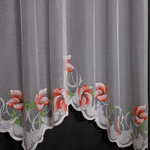 Занавеска "Ф. КИНГА", цвет белый с ярким рисунком, Польша.