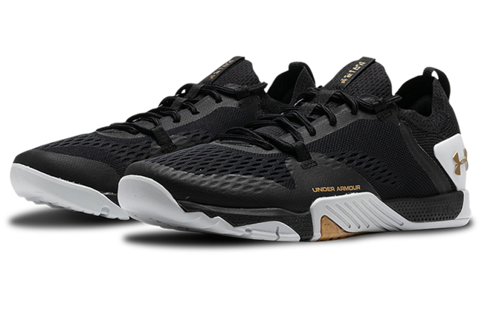 Under Armour Tribase Reign 2 women's low-cut black gold