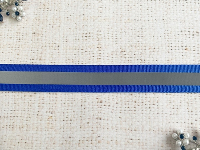 Лента-стропа светоотражающая, ш. 2 см, электрик