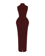 Платье макси из бархата