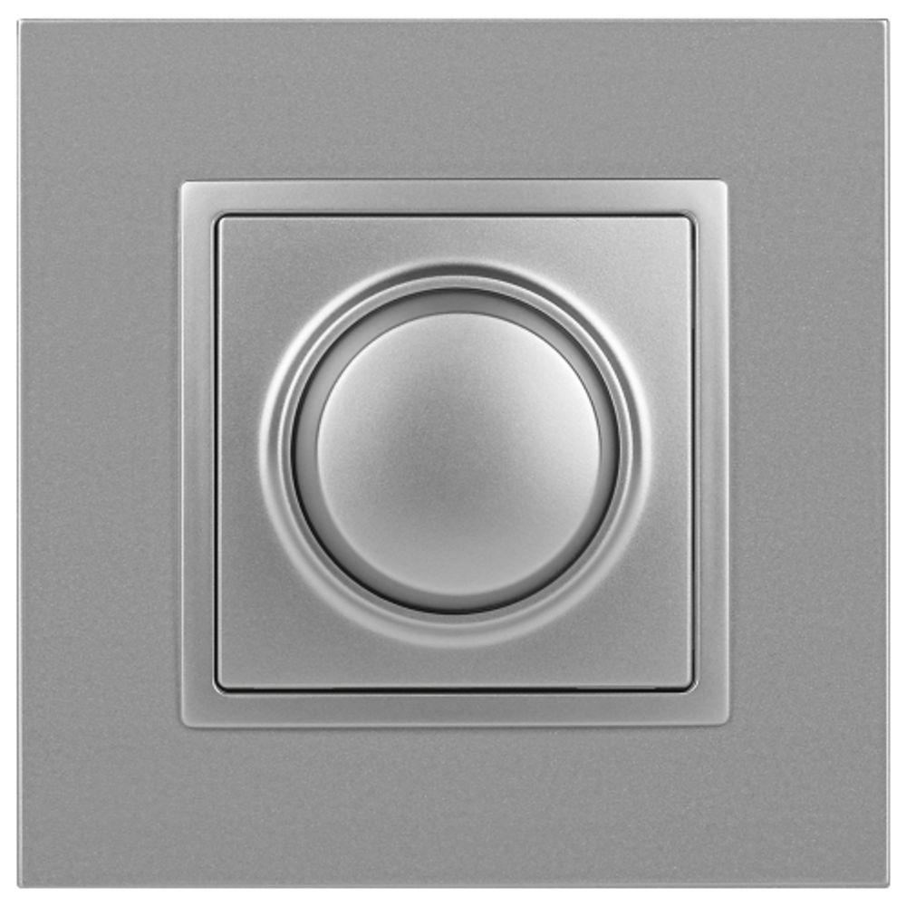14-4101-03 ЭРА Светорегулятор поворотно-нажимной, 400ВА 230В, IP20, Эра Elegance, алюминий | Elegance Алюминий