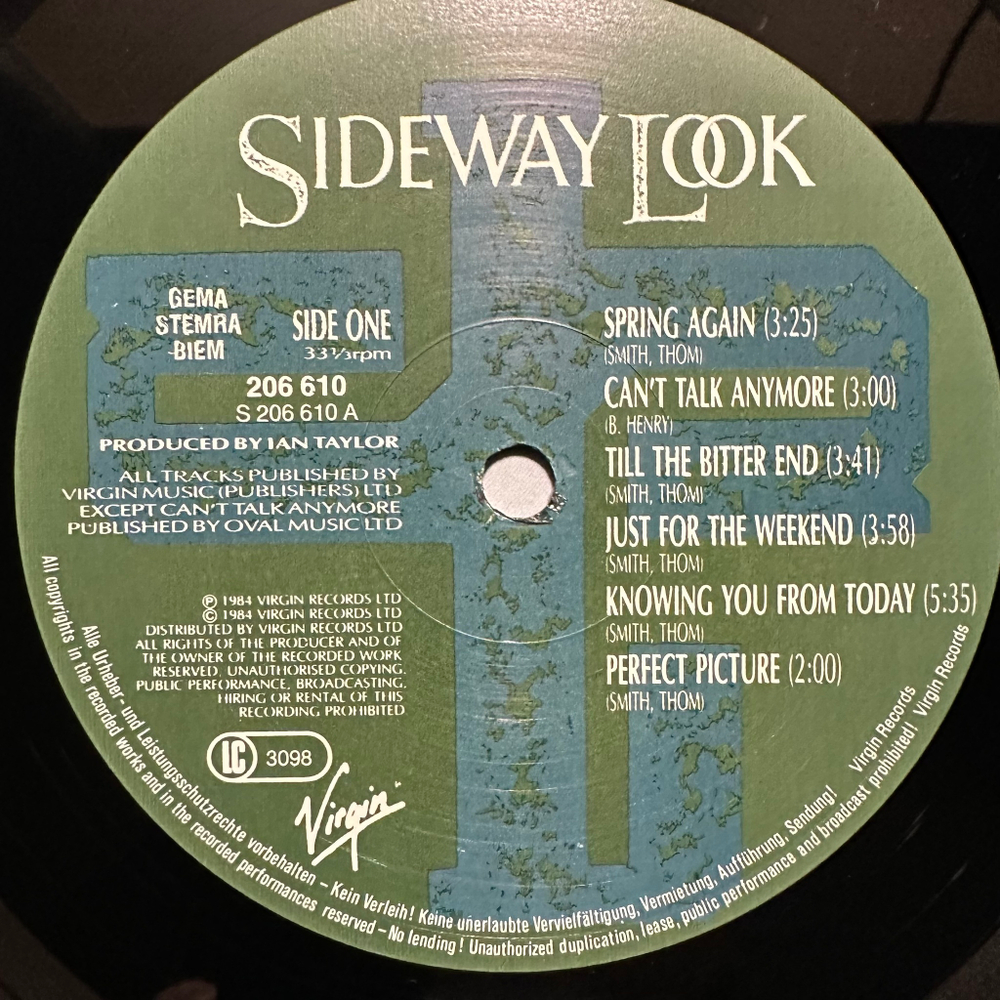 Sideway Look - Sideway Look (Европа 1984г.)