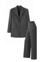 Костюм удлиненный пиджак и прямые брюки