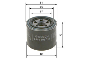 BOSCH - 0451103316-BOC - Oil Filter