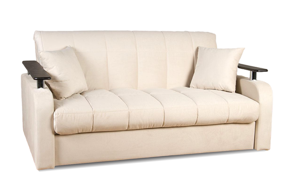 Диван Денвер 1,8 - Velutto 17 бежевый/ коричневая накладка