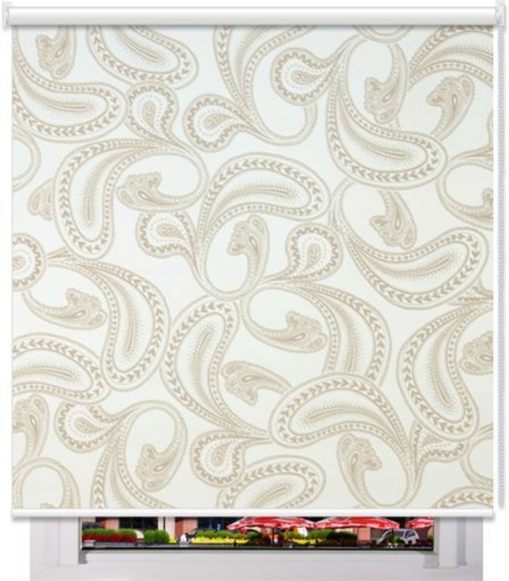 Рулонные шторы Пейсли кофе RF-SA69765-04