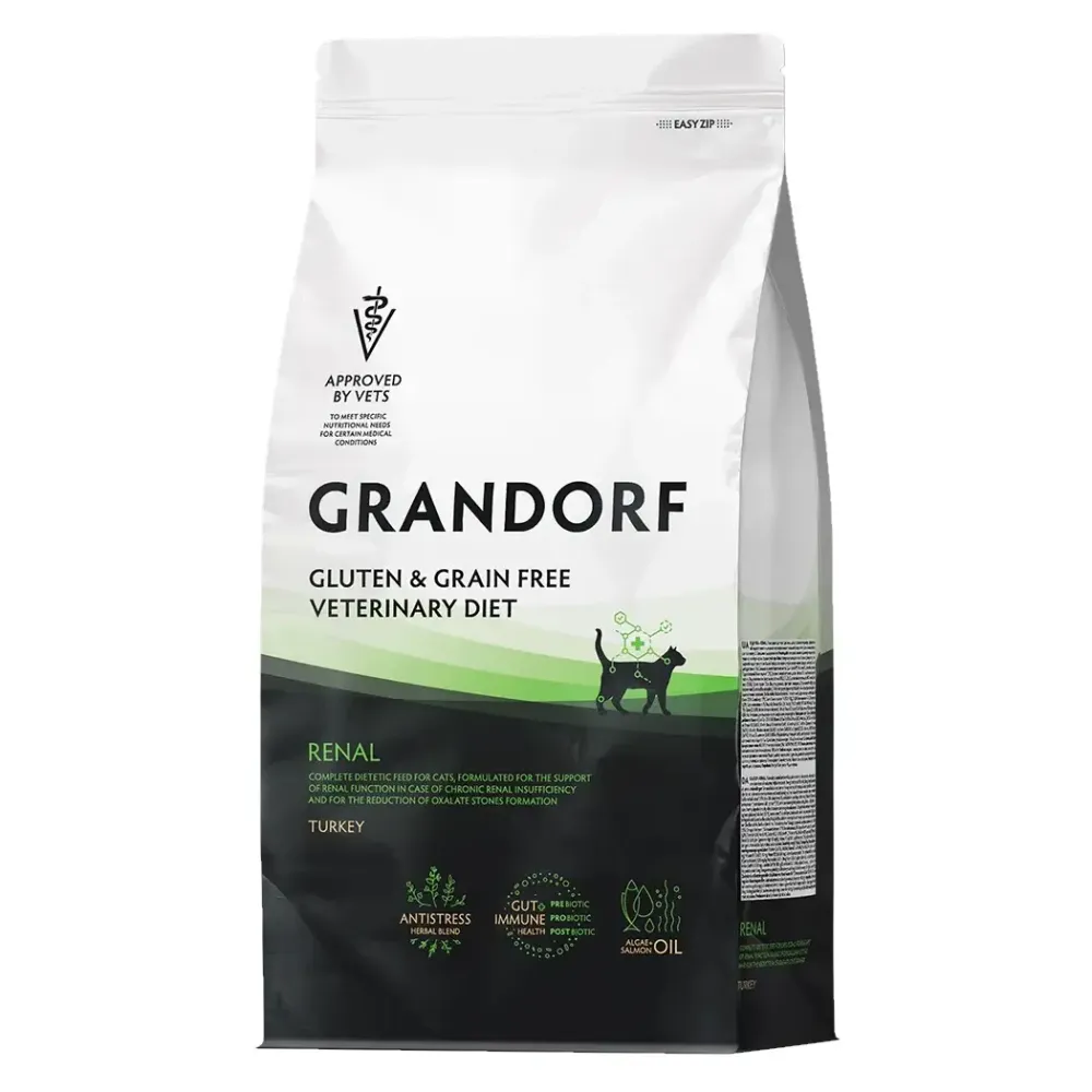 Сухой диетический корм GRANDORF VETERINARY DIET Cat RENAL для кошек для поддержки функции почек при ХБН