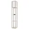 8091/1F COMFI LN25 361 дерево/белый, дерево/текстиль Торшер Е27 1*60W 220V PRACTIC
