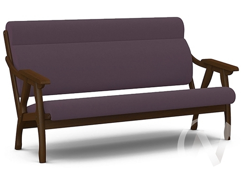 Диван Вега-10 (орех лак/ULTRA PLUM)