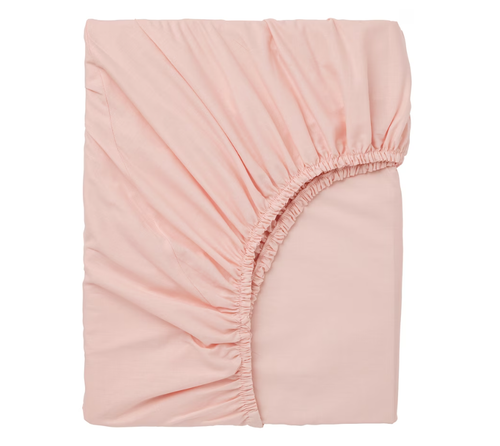 DVALA ДВАЛА Простынь на резинке 180х200см, розовая