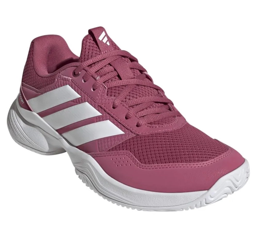 Женские Кроссовки теннисные Adidas GameCourt 3 W - dual magenta/cloud white/dual magenta