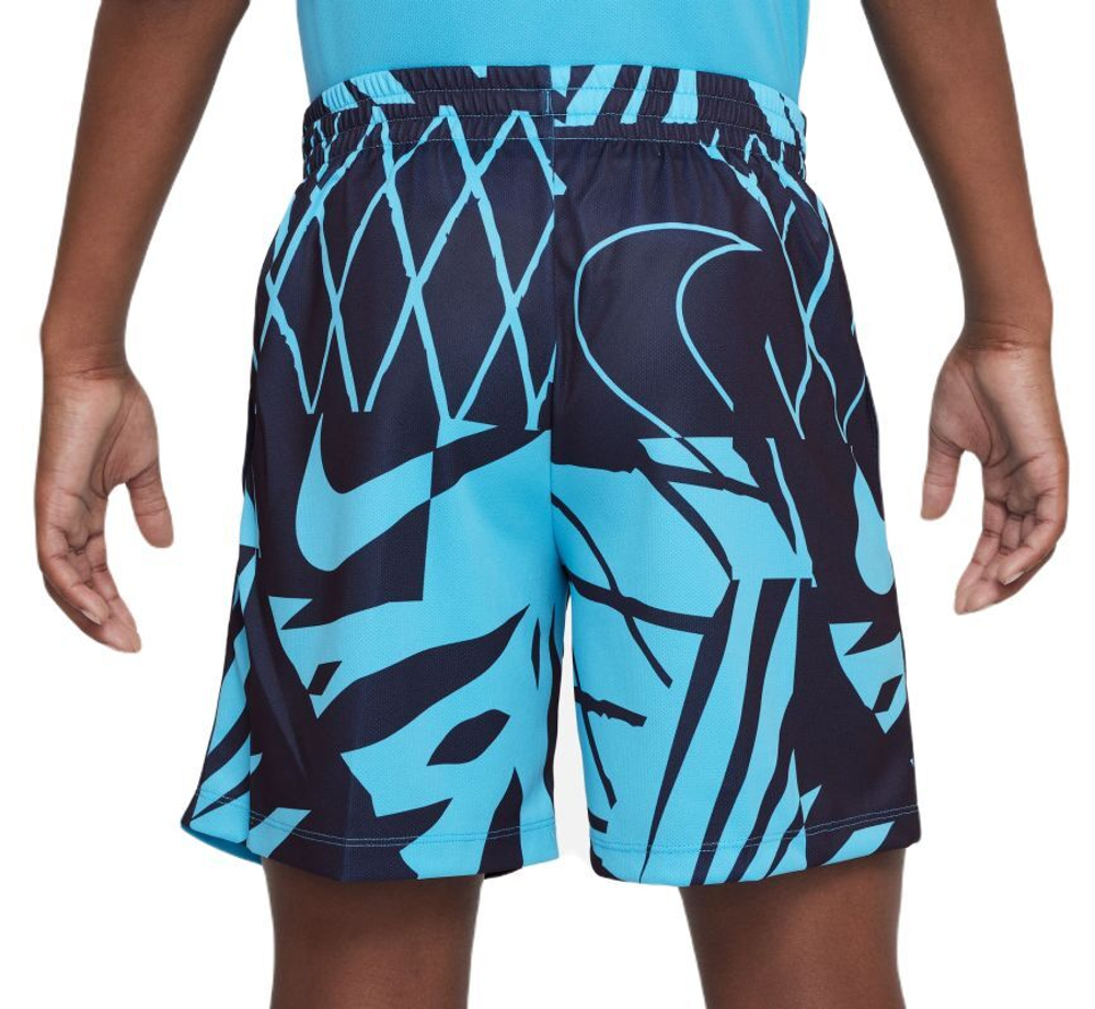 Шорты для мальчика теннисные Nike Dri-Fit Multi+ Training Shorts - baltic blue/white
