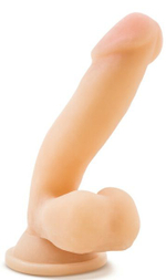 Телесный фаллоимитатор на присоске 6.5 Sensa Feel Dildo - 17,78 см. (Цвет: телесный)