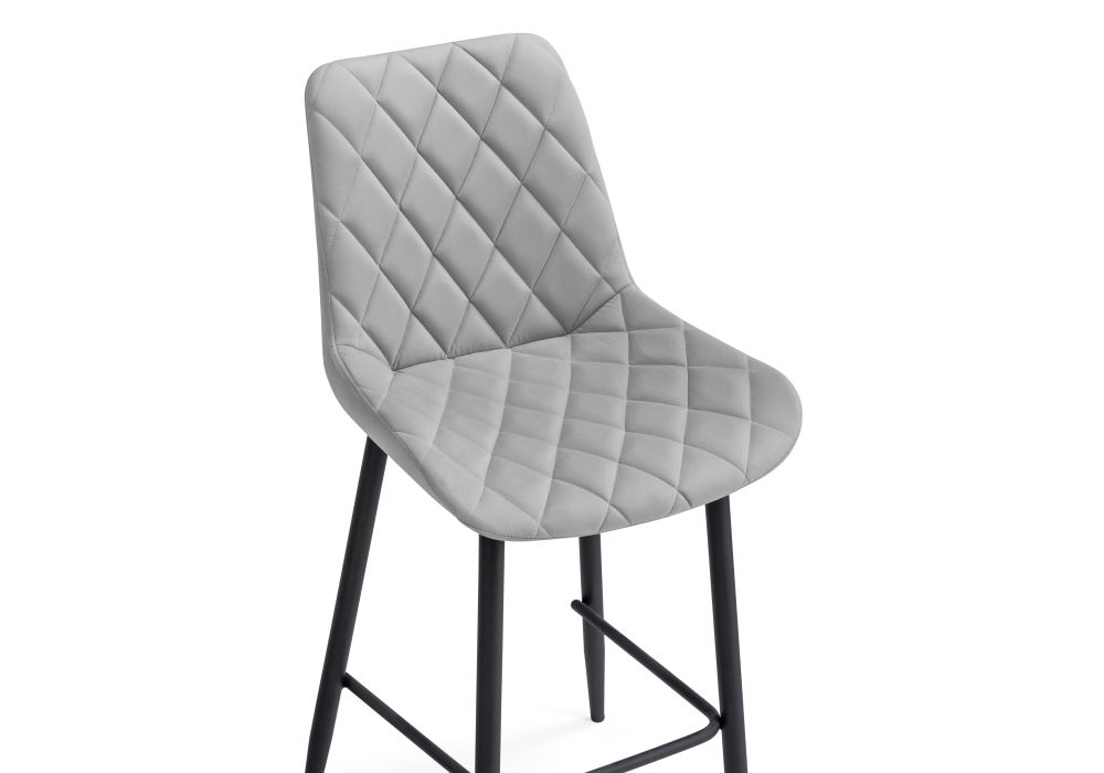 Полубарный стул Баодин Б/К светло-серый / черный