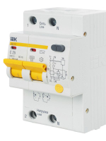 Выключатель автоматический дифференциального тока 2п C 25А 100мА тип AC 4.5кА АД-12 KARAT IEK MAD10-2-025-C-100