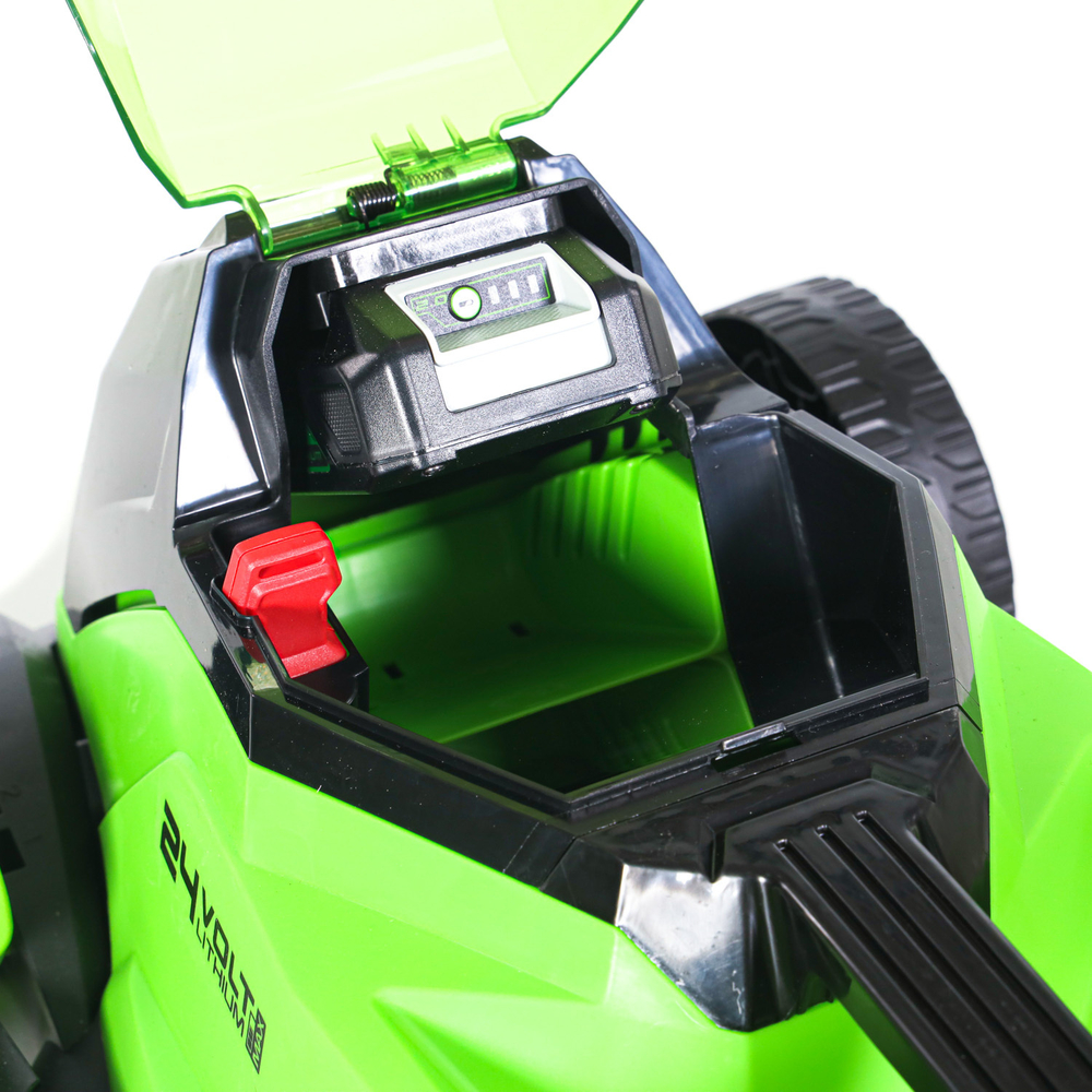 Газонокосилка аккумуляторная Greenworks GD24LM33, 24V, 33 см, бесщеточная, с 1хАКБ 2Ач и ЗУ