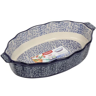 Форма для выпечки керам, 24х39 см, овал, син, Atribute, Eclipse blue, ABK106-SRT-B