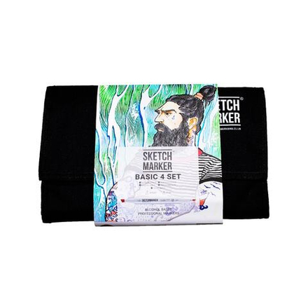 Набор маркеров SKETCHMARKER Basic 4 12шт базовые оттенки + сумка органайзер